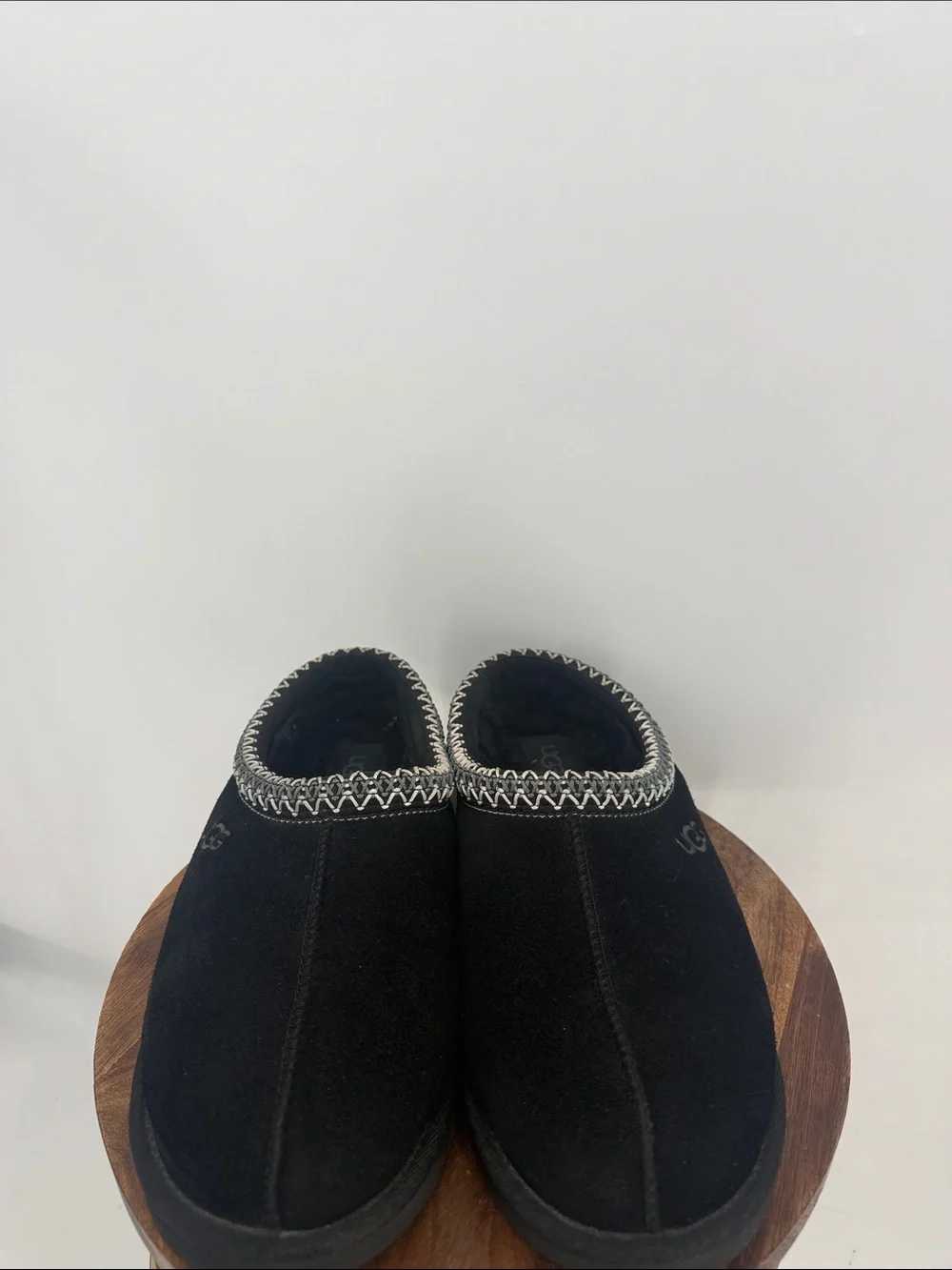 UGG Black Tasman Style Suede Slip-On Clogs with‎ Whipstitch Trim Mens Size 8